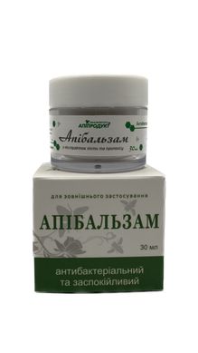 Апибальзам антибактериальный и успокаивающий 30мл (зелений)